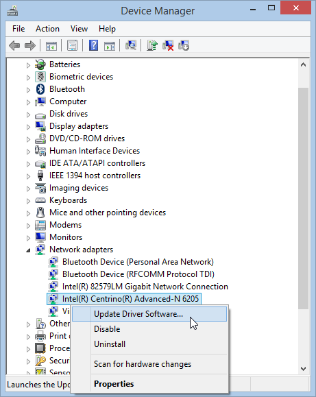 wireless network driver for windows 8.1